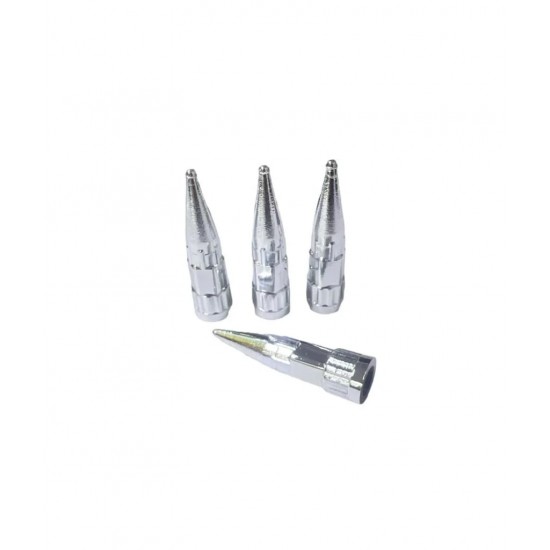 Sibop Kapağı Sivri Krom Kaplama 4'lü Set