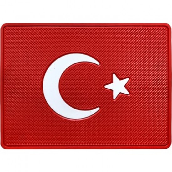 Türk Bayrağı Logolu Kaydırmaz Torpido Ped