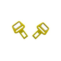 Emniyet Kemer Tokası Metal Plastik Kaplama Sarı