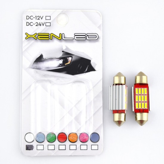 Sofit Led Beyaz 39mm 12 Volt - 24 Volt Uyumlu Canbus Soğutuculu