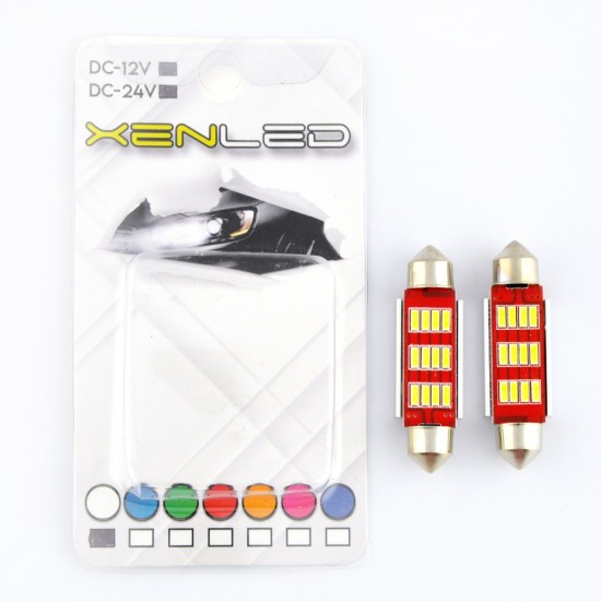 Xenled Sofit Led Beyaz 41mm 12 Volt - 24 Volt Uyumlu Canbus Soğutuculu