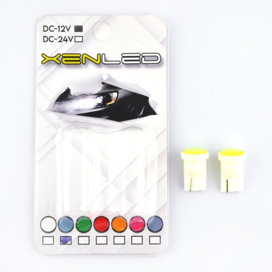Xenled T10 Buz Mavi Cob Led 12 Volt