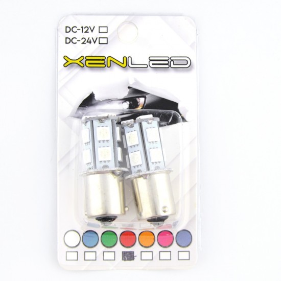 93 Led Ampül Tek Tırnak Kırmızı 12 volt