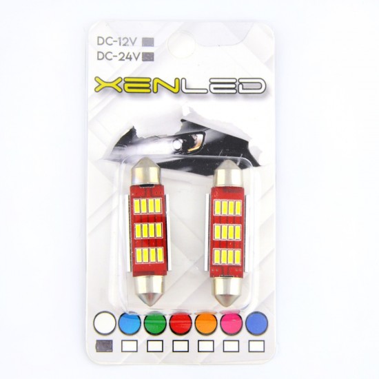 Xenled Sofit Led Beyaz 41mm 12 Volt - 24 Volt Uyumlu Canbus Soğutuculu