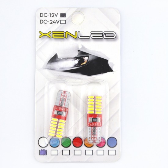 Xenled T10 Beyaz 24 Ledli 12 Volt Canbus