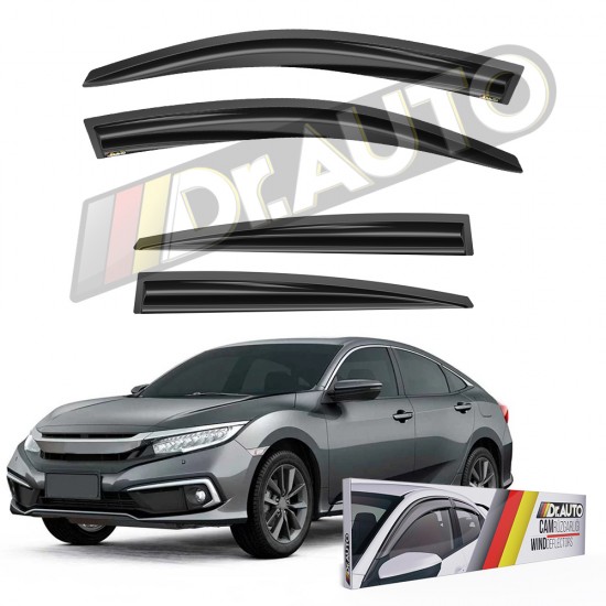 Honda Civic FC5 2016-2022 Arası Cam Rüzgarlığı 4lü