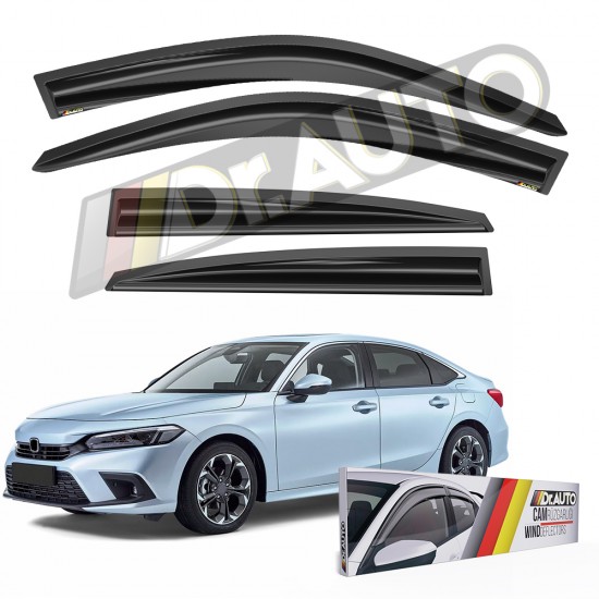 Honda Civic FE1 Kasa Hb Sd 2021 ve Sonrası Cam Rüzgarlığı 4lü