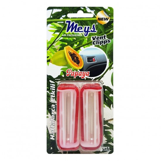 Klips Havalandırma Petek Kokusu Papaya Kırmızı