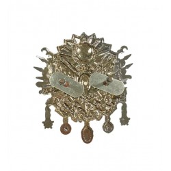 Osmanlı Tuğra Panjur Arma Vidalı Büyük Boy Gümüş