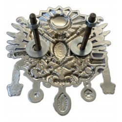 Osmanlı Tuğra Panjur Arma Vidalı Küçük Boy Gümüş