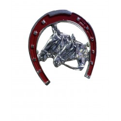 Atlı Nal Panjur Arma Döküm Vidalı Kırmızı