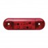 9 Ledli Parmak Led Oval 12-24 v Kırmızı	