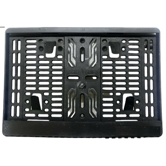 Motor Plaka Altlığı Plastik Siyah