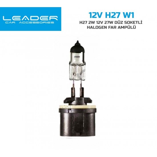 H27 12v 27w Düz Soketli Halogen Far Ampülü