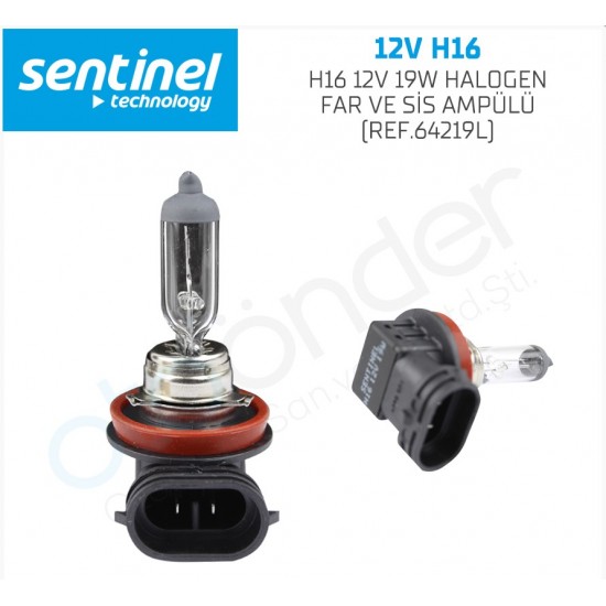 H16 12v 19w Halogen Far Ve Sis Ampülü