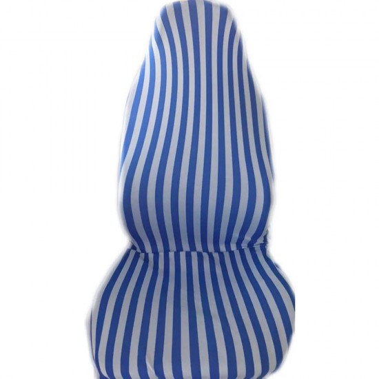 Çizgili Servis Kılıfı Mavi - Beyaz