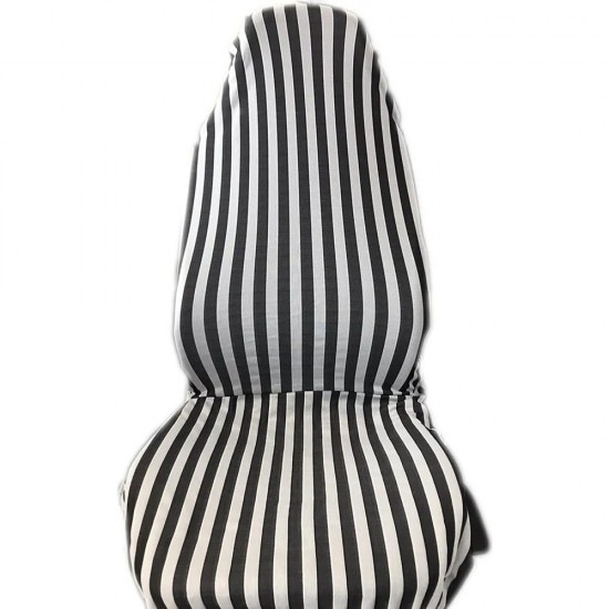 Çizgili Servis Kılıfı Siyah-Beyaz