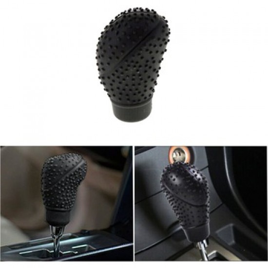 Silikon Vites Topuz Kılıfı Masajlı Siyah Sivri