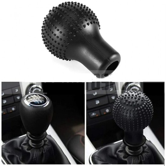 Silikon Vites Topuz Kılıfı Masajlı Siyah Yuvarlak