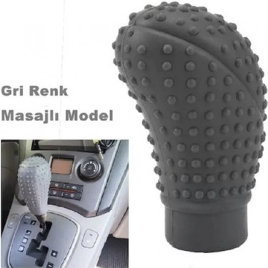 Silikon Vites Topuz Kılıfı Masajlı Gri Sivri