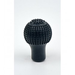 Silikon Vites Topuz Kılıfı Masajlı Siyah Yuvarlak