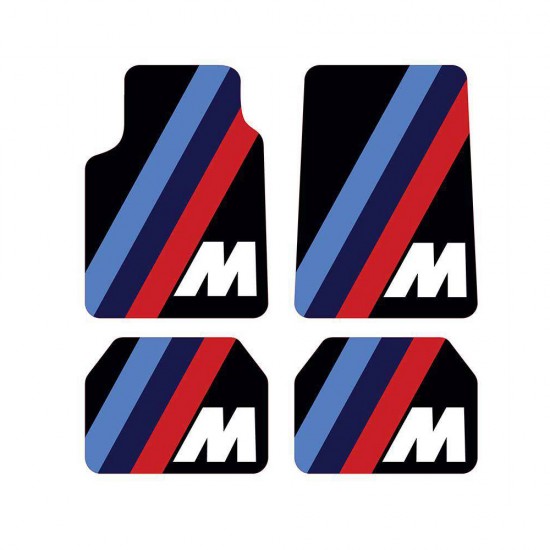 Universal Kaymaz Taban Dijital Baskılı Oto Halı Paspas Takımı 4 Parça M Desen